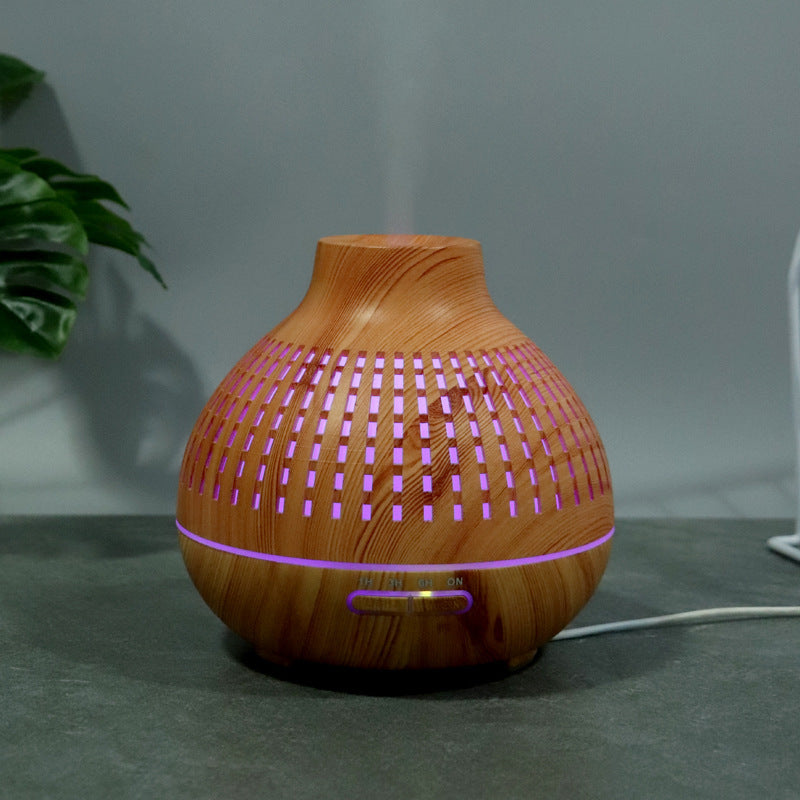 400ML Hollow Wood Grain Aroma Diffuser