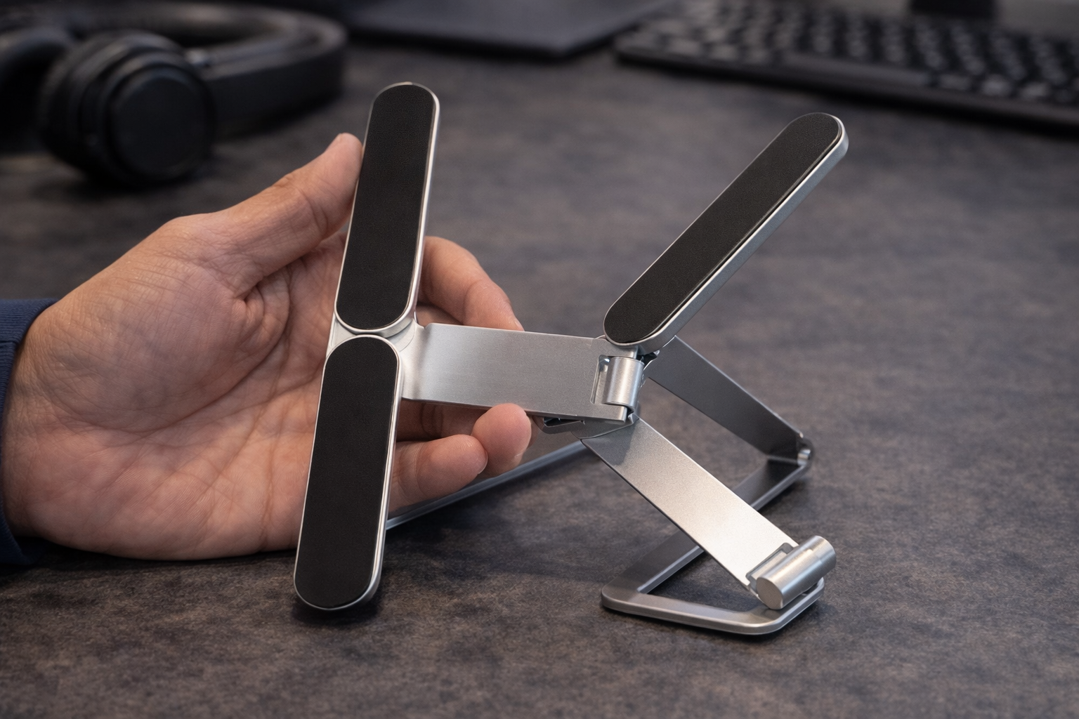 Multiport USB-C Dock with Foldable Stand
