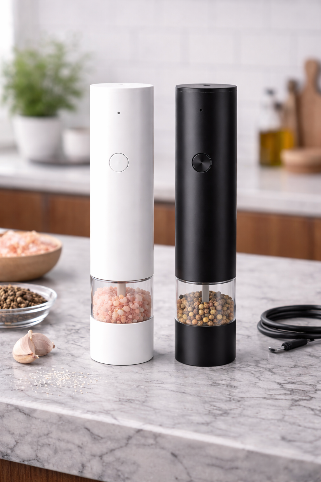 LuxeGrind Rechargeable Pepper & Salt Grinder